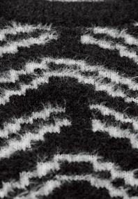 Kuscheliger Jaquard Pullover black