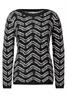 Kuscheliger Jaquard Pullover black
