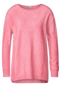 Kuscheliger Longpullover bright winter rose melange