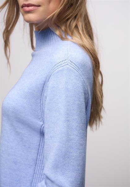 Kuscheliger Pullover frosted blue mel.