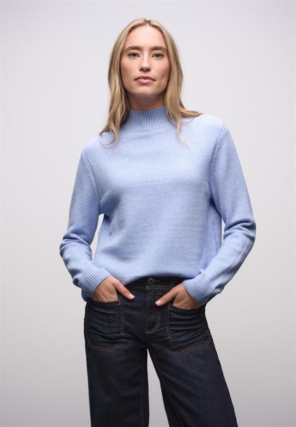 Kuscheliger Pullover frosted blue mel.