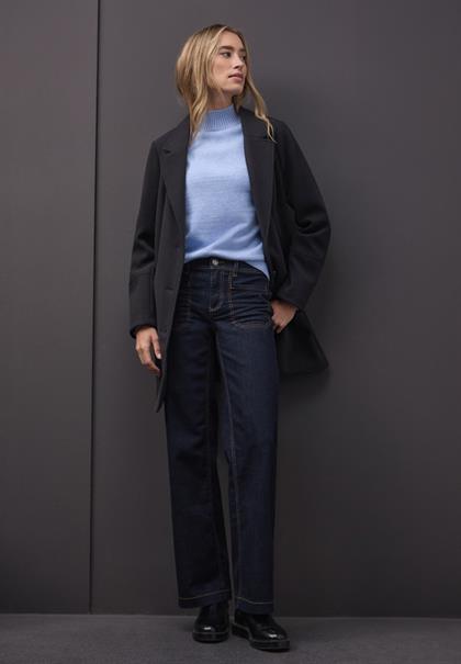 Kuscheliger Pullover frosted blue mel.