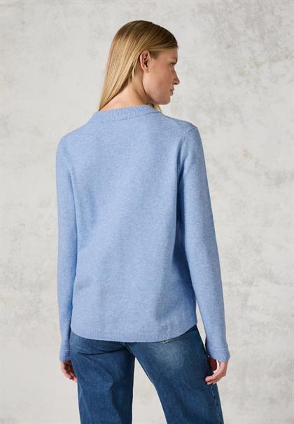 Kuscheliger Pullover whisper blue melange