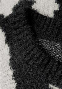 Kuscheliger Rundhalspullover black