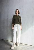 Kuscheliger Rundhalspullover hollow green