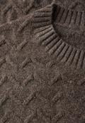 Kuscheliger Strukturpullover dark nomad brown mel.
