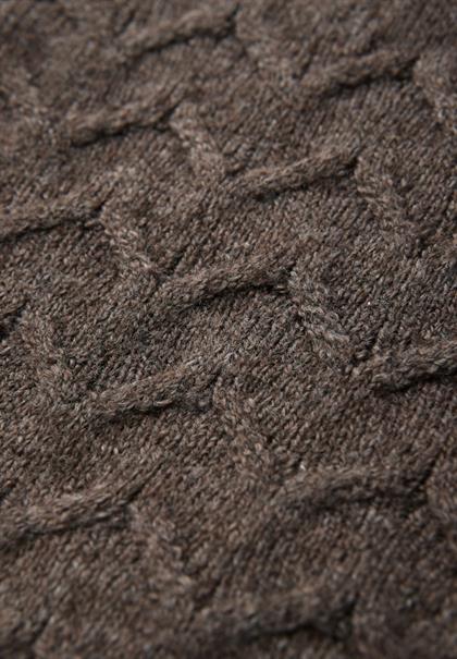 Kuscheliger Strukturpullover dark nomad brown mel.