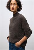 Kuscheliger Strukturpullover deep roast brown