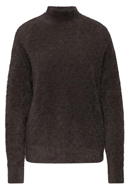Kuscheliger Strukturpullover deep roast brown