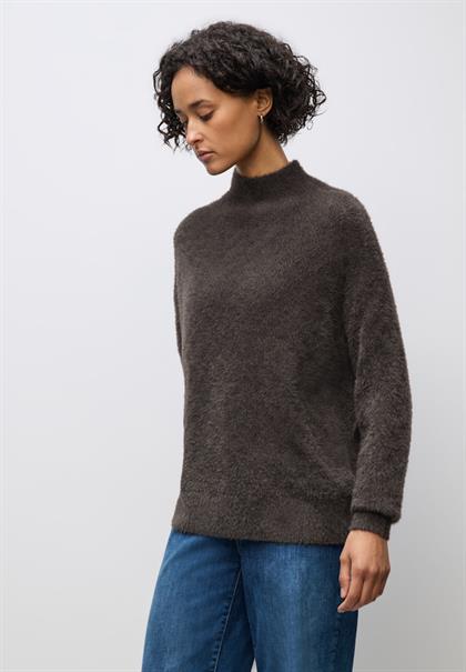Kuscheliger Strukturpullover deep roast brown