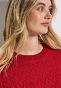 Kuscheliger Strukturpullover racing red