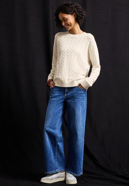 Kuscheliger Strukturpullover soft beige