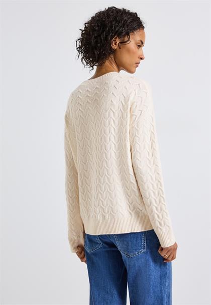 Kuscheliger Strukturpullover soft beige