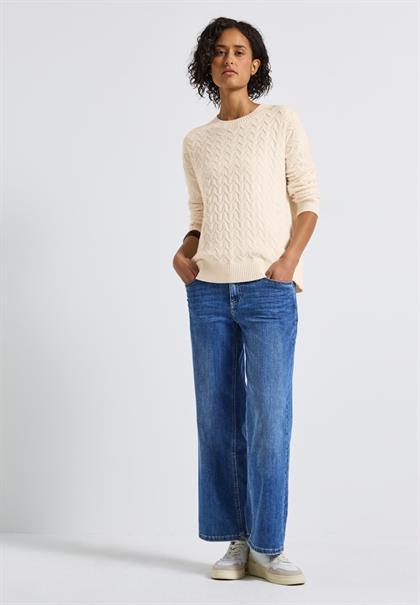 Kuscheliger Strukturpullover soft beige