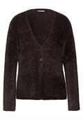 Kuscheliger V-Neck Cardigan deep roast brown