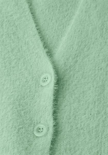 Kuscheliger V-Neck Cardigan serene green