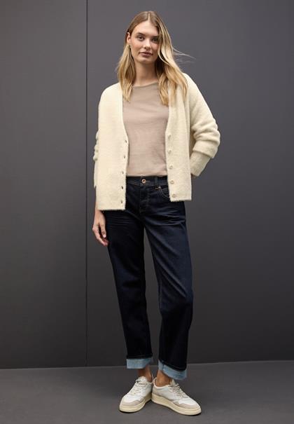Kuscheliger V-Neck Cardigan soft beige