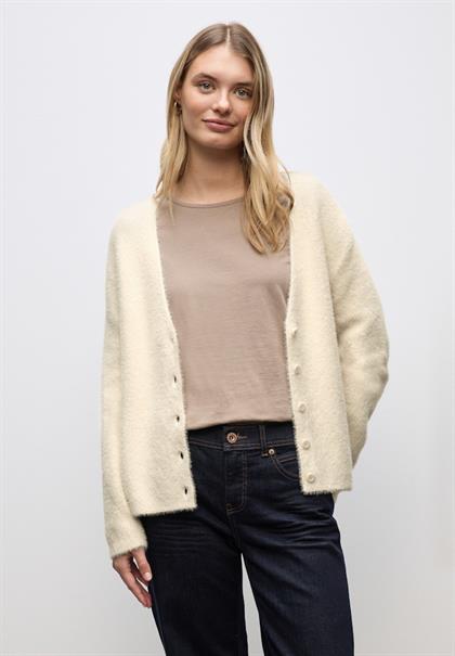 Kuscheliger V-Neck Cardigan soft beige