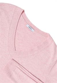 Kuscheliger V-Neck Pullover blossom glow melange