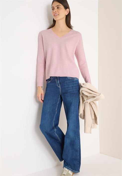 kuscheliger-v-neck-pullover-blossom-glow-melange
