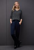 Kuscheliger V-Neck Pullover gravel grey