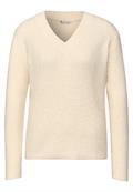 Kuscheliger V-Neck Pullover soft beige
