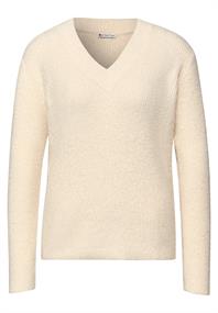 Kuscheliger V-Neck Pullover soft beige