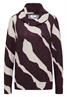 Kuscheliges Shirt mit Muster eggplant red melange