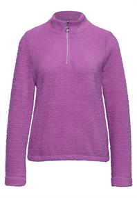 Kuscheliges Shirt mit Zipper floral pink