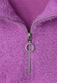 Kuscheliges Shirt mit Zipper floral pink