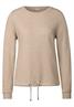 Kuscheliges Strukturshirt sheer beige mel.