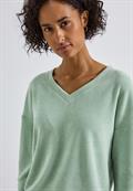 Kuscheliges V-Neck Shirt serene green