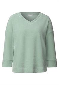 Kuscheliges V-Neck Shirt serene green