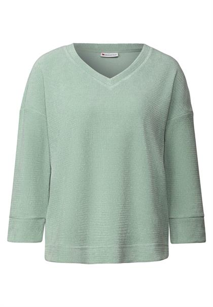 Kuscheliges V-Neck Shirt serene green