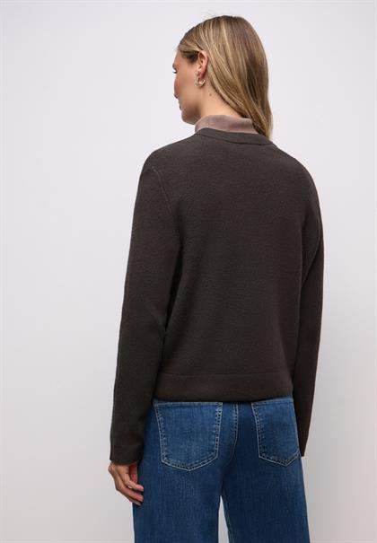 Kuschliger Cardigan darkest brown