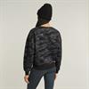 Lace aop loose r sw wmn dk black lace wave
