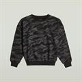 Lace aop loose r sw wmn dk black lace wave
