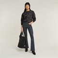 Lace aop loose r sw wmn dk black lace wave