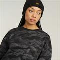 Lace aop loose r sw wmn dk black lace wave