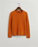 Lambswool Rundhals mit Zopfmuster golden orange