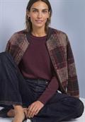 Langarm Blouson mit Karomuster black coffee