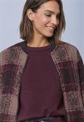 Langarm Blouson mit Karomuster black coffee