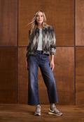 Langarm Blouson mit Karomuster black coffee