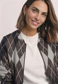 Langarm Blouson mit Karomuster black coffee