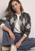 Langarm Blouson mit Karomuster black coffee