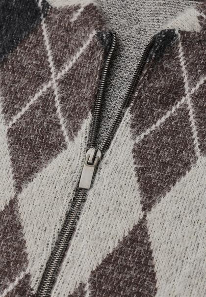 Langarm Blouson mit Karomuster black coffee