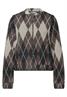 Langarm Blouson mit Karomuster black coffee