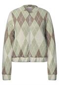 Langarm Blouson mit Karomuster eucalyptus green