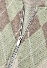 Langarm Blouson mit Karomuster eucalyptus green