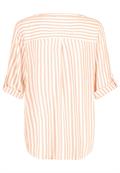 langarm Bluse Allover Print sunset peach - white